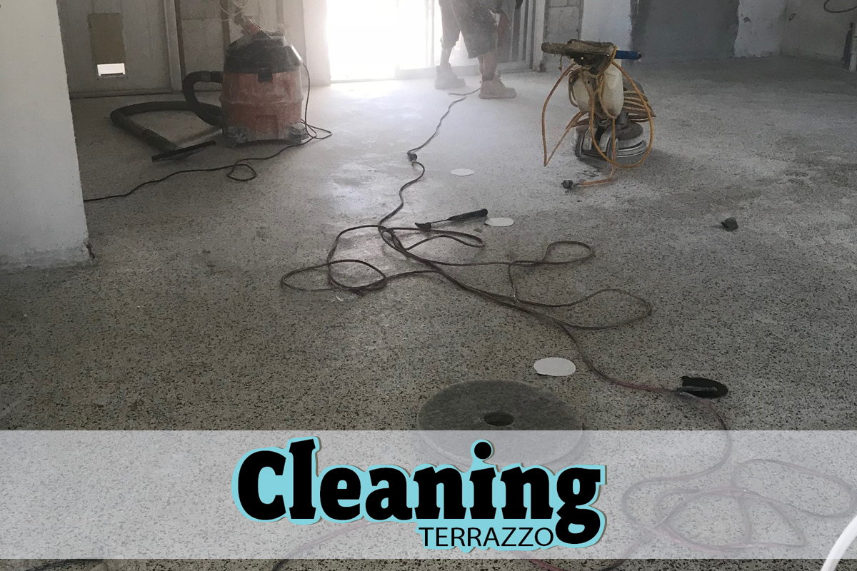 Terrazzo Floor Restoring Process Miami